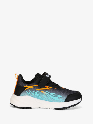 Buty sportowe #G1855P czarno-pomarańczowe