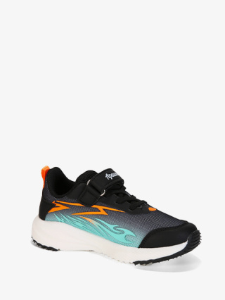 Buty sportowe #G1855P czarno-pomarańczowe