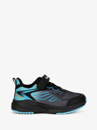 Buty sportowe #G1865P czarno-niebieskie