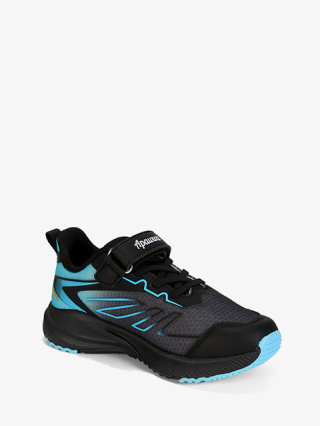 Buty sportowe #G1865P czarno-niebieskie