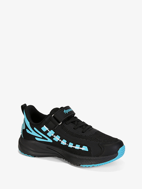 Buty sportowe #G1861P czarno-niebieskie Buty sportowe #G1861P czarno-niebieskie