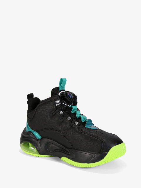 Buty sportowe #W2725R czarno-zielone Buty sportowe #W2725R czarno-zielone