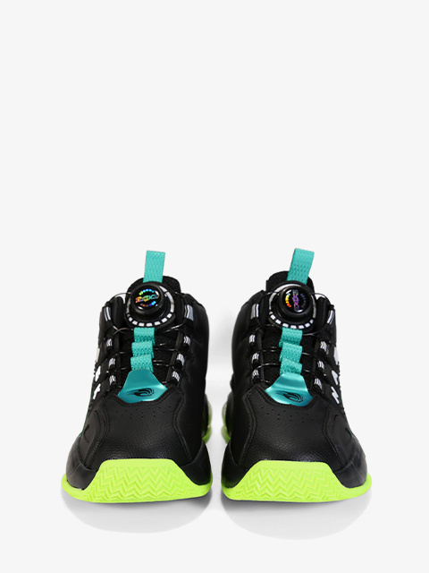 Buty sportowe #W2725R czarno-zielone Buty sportowe #W2725R czarno-zielone